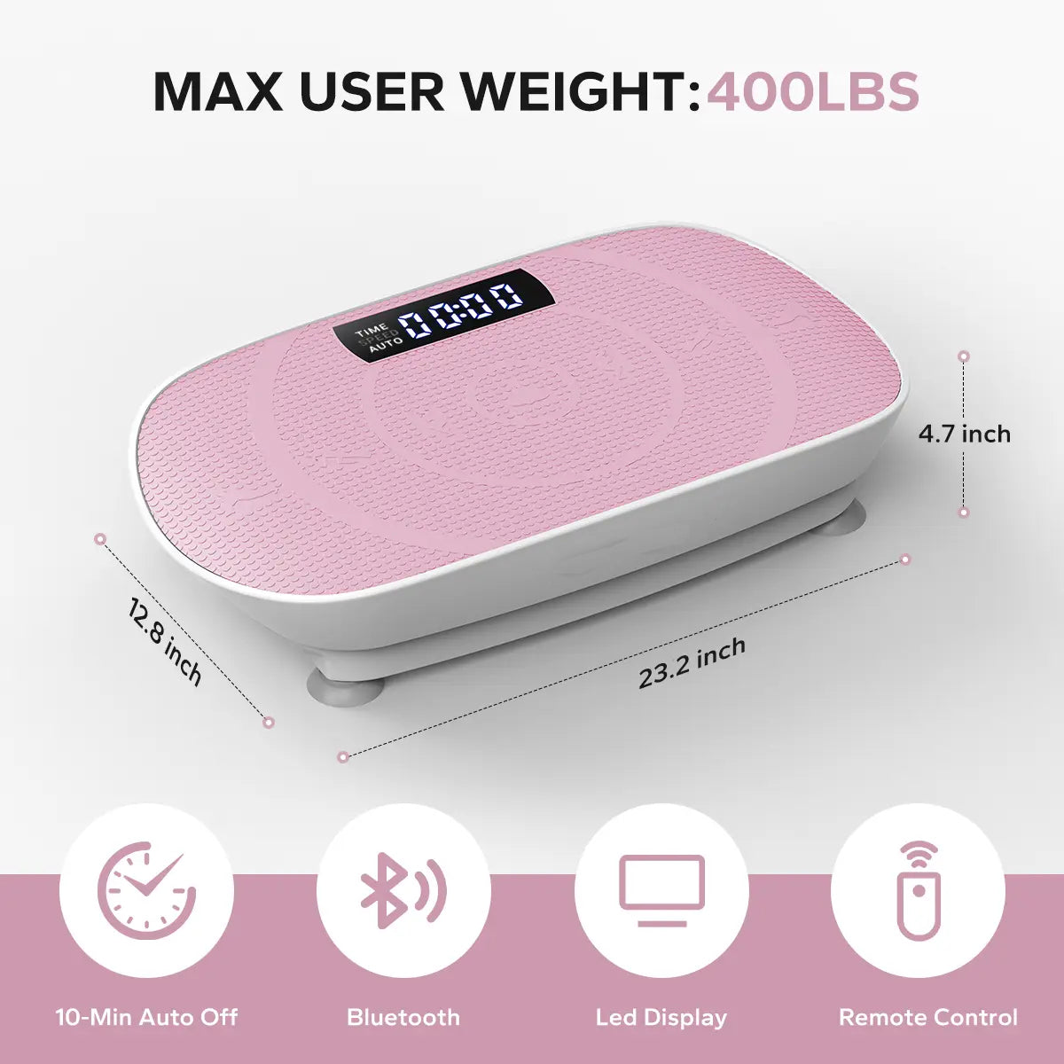 Vibration Plate Exercise Machine Capacity 400LBS