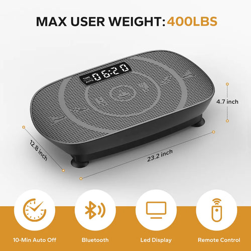 Vibration Plate Exercise Machine Capacity 400LBS